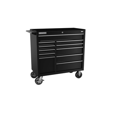 CHAMPION TOOL STORAGE FMPro Tool Cabinet With Casters, 11 Drawer, Black, Steel, 41 in W x 20 in D FMP4111RC-BK